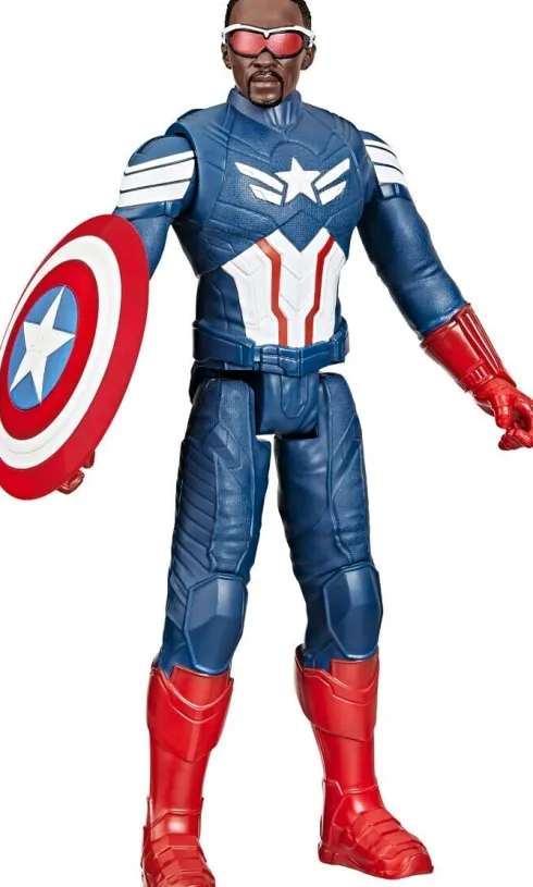 Marvel - Captain America Titan Hero Figur - Brave - Hasbro F92765