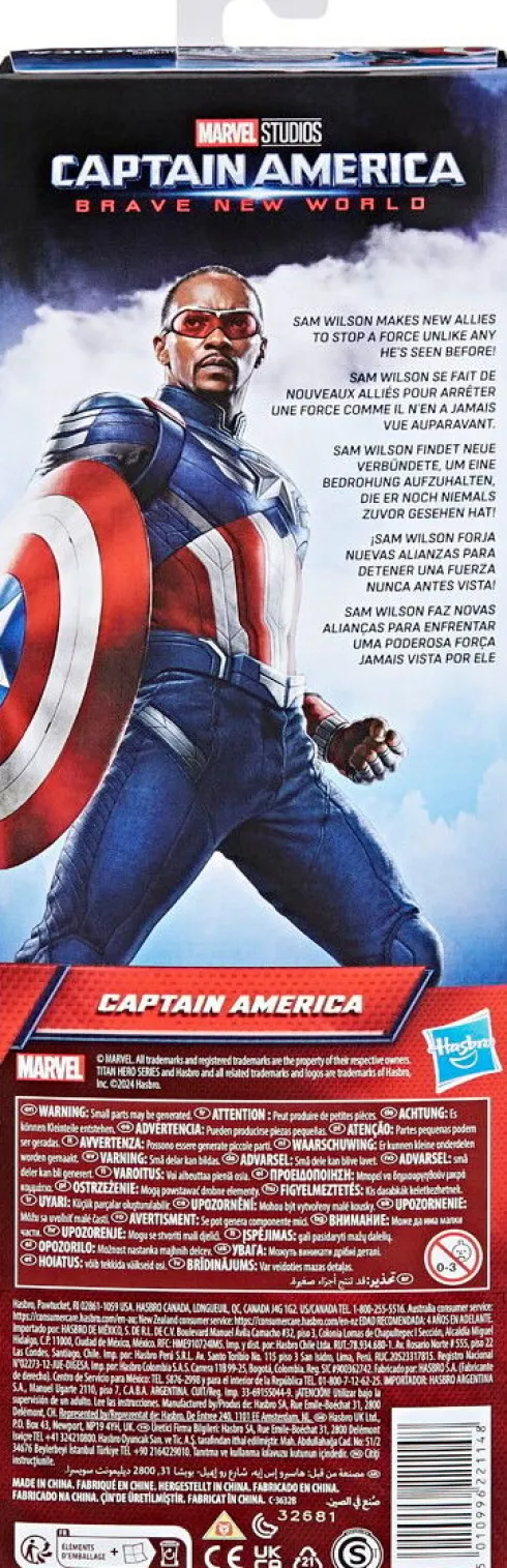 Marvel - Captain America Titan Hero Figur - Brave - Hasbro F92765