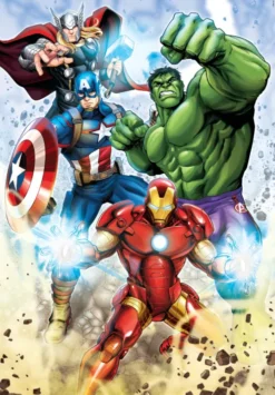 Marvel Puslespil - Avengers - Super Color - Clementoni - 60 Brikker