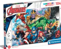 Marvel Puslespil - Avengers - Super Color - Clementoni - 104 Brikker