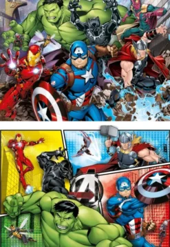 Marvel Puslespil - Avengers - 2X60 Brikker - Clementoni
