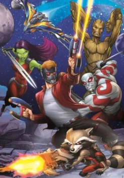 Marvel Puslespil - Guardians - Super Color - Clementoni - 180 Brikker