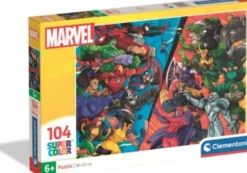 Marvel Puslespil - Heroes Vs Villains - Color - 104 Brikker - Clementoni