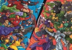 Marvel Puslespil - Heroes Vs Villains - Color - 104 Brikker - Clementoni
