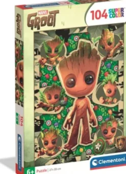 Marvel Puslespil - I Am Groot - Color - 104 Brikker - Clementoni