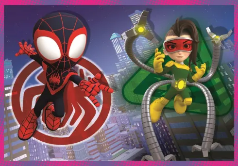 Marvel Puslespil - Spidey And His Amazing Friends - Clementoni - 4 Stk