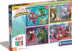 Marvel Puslespil - Spidey And His Amazing Friends - Clementoni - 4 Stk