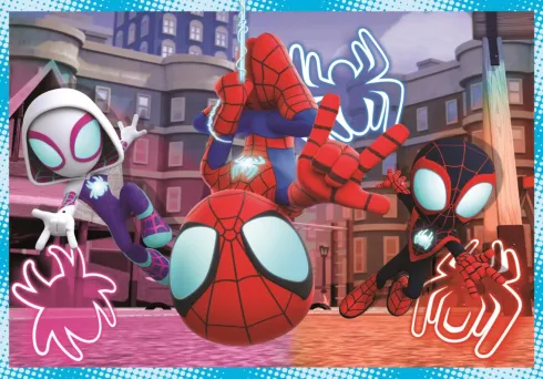 Marvel Puslespil - Spidey And His Amazing Friends - Clementoni - 4 Stk
