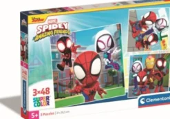 Marvel Puslespil - Spidey And His Amazing Friends - 3X48 Brikker - Clementoni