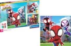 Marvel Puslespil - Spidey And His Amazing Friends - 3X48 Brikker - Clementoni