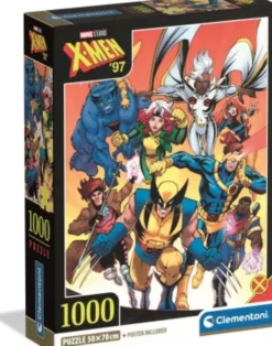 Marvel Puslespil - X-Men 97 - High Quality - 1000 Brikker - Clementoni