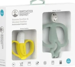 Matchstick Monkey - Banana Soother Og Monkey Teether - Bideringe
