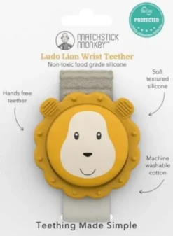 Matchstick Monkey - Ludo Lion Wrist Teether Biderangle - Løve