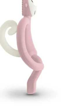 Matchstick Monkey - Teething Toy And Gel Applicator - Dusty Pink