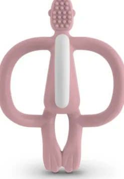 Matchstick Monkey - Teething Toy And Gel Applicator - Dusty Pink