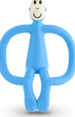 Matchstick Monkey - Teething Toy And Gel Applicator - Lyseblå