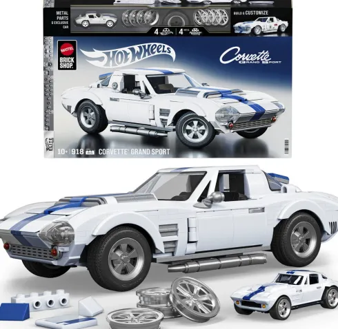 Mattel Brick Shop Jgr31 - Corvette Grand Sport - Hot Wheels Elite