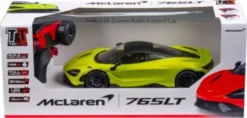 Mclaren 765Lt - Fjernstyret Rc Bil - 1:16 - 2,4Ghz - Metallisk Grøn