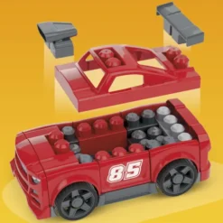 Mega Bloks - Build & Go Race Car - 26 Dele - Mattel Jkg35