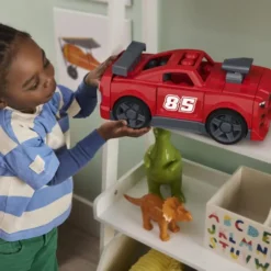 Mega Bloks - Build & Go Race Car - 26 Dele - Mattel Jkg35