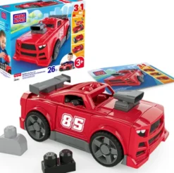 Mega Bloks - Build & Go Race Car - 26 Dele - Mattel Jkg35
