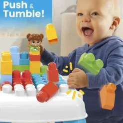 Mega Bloks - Build N Tumble - Bord Med Byggeklodser Til Børn