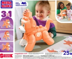 Mega Bloks - Rolling Kitten - 25 Dele - Mattel Jmk86