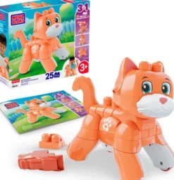 Mega Bloks - Rolling Kitten - 25 Dele - Mattel Jmk86