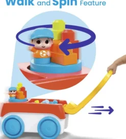 Mega Bloks - Spinning Wagon - Vogn Med Byggeklodser