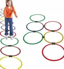Megaform - Flad Hula Hop Sæt Med 20 Stk - Ø 38 CM
