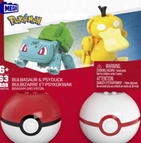 Mega - Pokémon - 2 Poké Balls - Assorteret - Mattel Hxp11