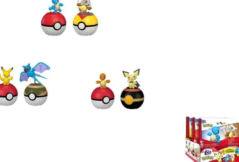 Mega - Pokémon - 2 Poké Balls - Assorteret - Mattel Hxp11