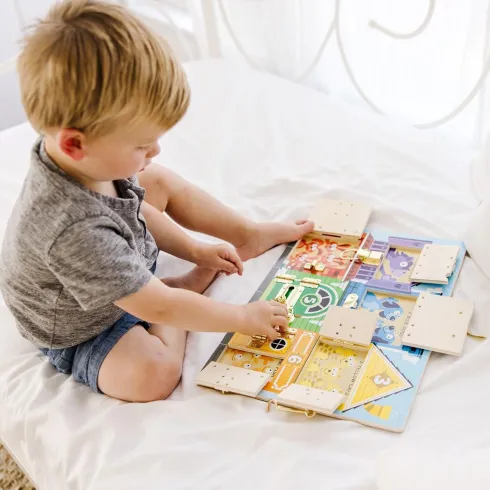 Melissa & Doug - Aktivitetsbræt Med Låse - Træ