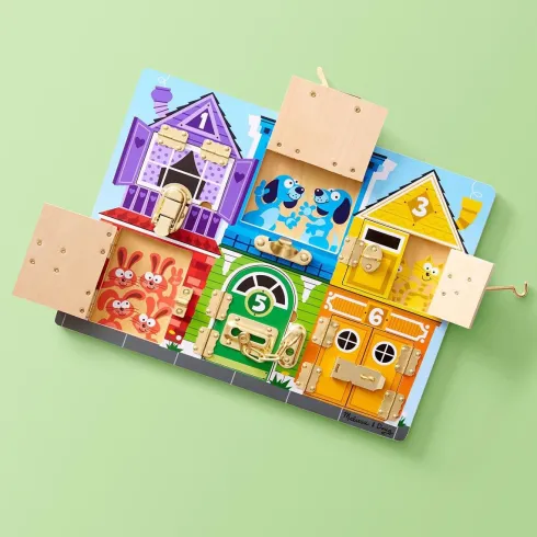 Melissa & Doug - Aktivitetsbræt Med Låse - Træ