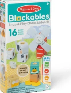 Melissa & Doug - Blockables Byggesæt - Bondegårds Venner - 16 Dele