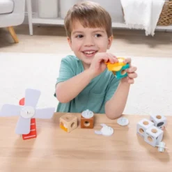Melissa & Doug - Blockables Byggesæt - Bondegårds Venner - 16 Dele