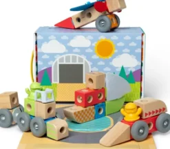 Melissa & Doug - Blockables Byggesæt - Køretøjer - 54 Dele