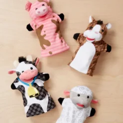 Melissa & Doug - Bondegårdsdyr Hånddukker - 4 Stk