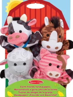 Melissa & Doug - Bondegårdsdyr Hånddukker - 4 Stk