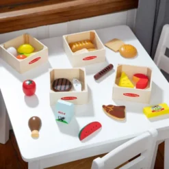Melissa & Doug - Food Groups - Legemad I Træ - 21 Dele