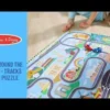 Melissa & Doug - Gulvpuslespil Og Legesæt - Racerbane