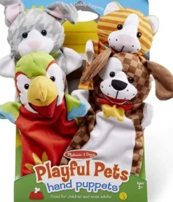 Melissa & Doug - Kæledyr Hånddukker - 4 Stk