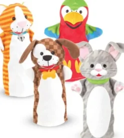 Melissa & Doug - Kæledyr Hånddukker - 4 Stk