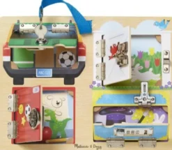Melissa & Doug - Låsebræt I Træ Til Børn