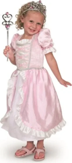 Melissa & Doug - Prinsesse Kostume Til Børn - Kjole, Diadem, Stav
