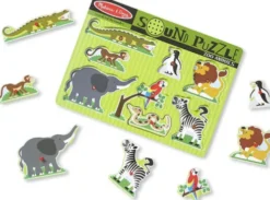Melissa & Doug - Puslespil Med Lyd - Zoo - 8 Brikker