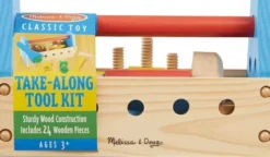 Melissa & Doug - Take-Along Tool Kit - Værktøjssæt Til Børn - Træ