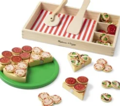 Melissa & Doug - Wooden Pizza Legemad Sæt - Træ