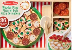 Melissa & Doug - Wooden Pizza Legemad Sæt - Træ