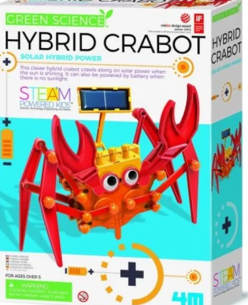 4M - Green Science Hybrid Crabot - Krabbe Robot Legetøj